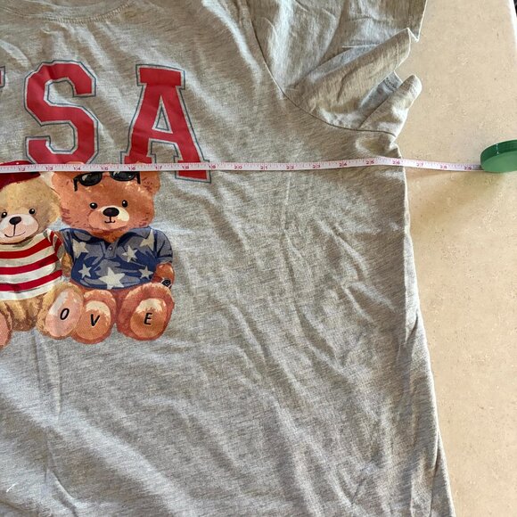 Torrid Classic Fit T-shirt USA 4th of July Bears Plus Size 4 - Picture 7 of 8